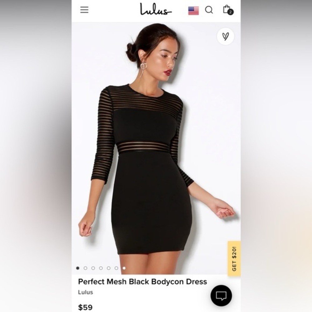 Lulu's Black Perfect Mesh Bodycon Dress - Picture 4 of 7